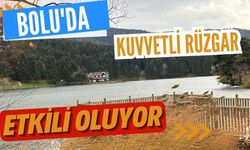 Bolu'da kuvvetli rüzgar etkili oluyor