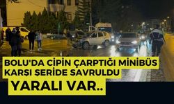 Cipin çarptığı minibüs karşı şeride savruldu: 1 yaralı