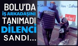 İş arkadaşını tanımadı, dilenci sandı