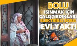 Isınmak için çalıştırdıkları elektrikli soba, evi yaktı