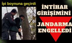 İntihar girişimini jandarma engelledi