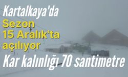 Kartalkaya'da sezon 15 Aralık'ta açılıyor: Kar kalınlığı 70 santimetre