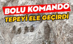 Bolu komandoları o tepeyi ele geçirdi