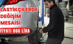 Lastikçilerde değişim mesaisi: Fiyatı 800 lira