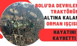 Bolu'da devrilen traktörün altına kalan orman işçisi hayatını kaybetti