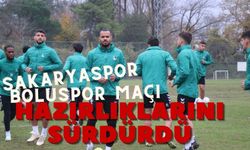 Sakaryaspor, Boluspor maçı hazırlıklarını sürdürdü