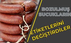 Bozulmuş sucukların etiketlerini değiştirdiler