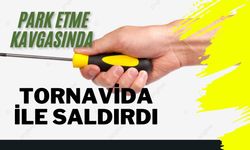 Park etme kavgasında tornavida ile saldırdı