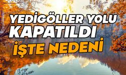 Yedigöller yolu kapatıldı