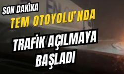 Yolda kalan tırlar emniyet şeridine alındı, trafik açılmaya başladı