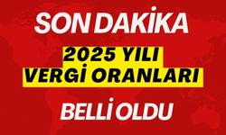 2025 YILI VERGİ ORANLARI BELLİ OLDU