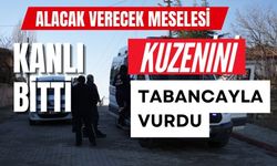 Alacak verecek meselesi kanlı bitti: Kuzenini tabancayla vurdu