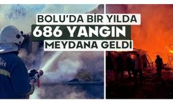 Bolu’da bir yılda 686 yangın meydana geldi