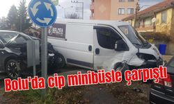 Bolu'da cip minibüsle çarpıştı