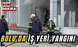 Bolu'da iş yeri yangını