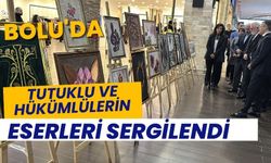 Bolu'da tutuklu ve hükümlülerin eserleri sergilendi