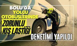 Bolu'da yolcu otobüslerinde zorunlu kış lastiği denetimi yapıldı