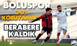 Boluspor 2-0'ı koruyamadı, berabere kaldık