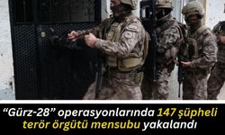 “Gürz-28” operasyonlarında 147 şüpheli terör örgütü mensubu yakalandı