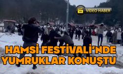 Hamsi festivalinde yumruklar konuştu