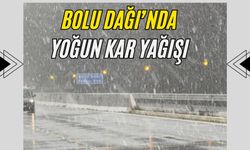 Bolu Dağı’nda yoğun kar yağışı