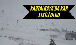 Kartalkaya'da kar etkili oldu