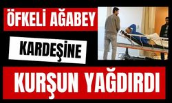 Öfkeli ağabey kardeşine kurşun yağdırdı