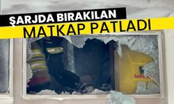 Şarjda bırakılan matkap patladı