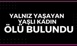 Yalnız yaşayan yaşlı kadın ölü bulundu