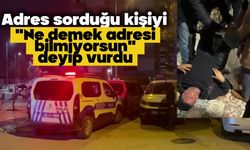 Adres sorduğu kişiyi "Ne demek adresi bilmiyorsun" deyip vurdu