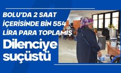 Bolu'da 2 saat içerisinde bin 554 lira para toplamış: Dilenciye suçüstü