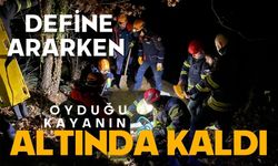 Define ararken oyduğu kayanın altında kaldı