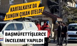 Kartalkaya'da yangın çıkan otelde başmüfettişlerce inceleme yapıldı