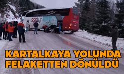 Bolu'da yolcular ölümden şans eseri döndü