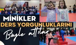 Minikler ders yorgunluklarını böyle attılar