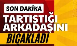 Tartıştığı arkadaşını bıçakladı