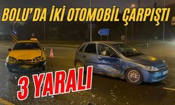 Bolu’da iki otomobil çarpıştı: 3 yaralı