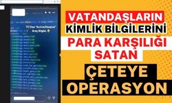 Bolu'da Vatandaşların kimlik bilgilerini para karşılığı satan çeteye operasyon