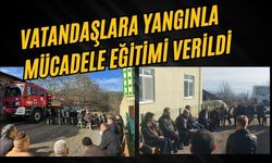 Vatandaşlara yangınla mücadele eğitimi verildi