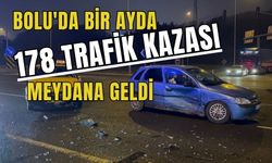 Bolu'da bir ayda 178 trafik kazası meydana geldi