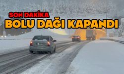 Bolu Dağı'nda yol kapatıldı