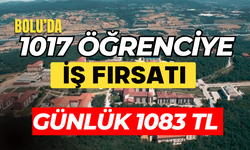 BOLU’DA 1017 ÖĞRENCİYE İŞ FIRSATI