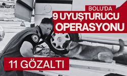 Bolu'da 9 uyuşturucu operasyonu: 11 gözaltı