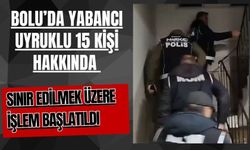 Bolu’da yabancı uyruklu 15 kişi hakkında sınır edilmek üzere işlem başlatıldı