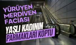 Yürüyen merdiven faciası: Yaşlı kadının parmakları koptu