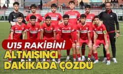 U15 Rakibini altmışıncı dakikada çözdü