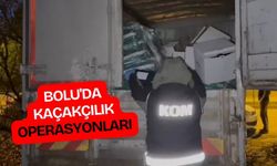 Bolu'da kaçakçılık operasyonları