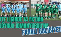 U17 Liginde 14 FK'dan Göynük İdmanyurdu'na Farklı Galibiyet: 4-1