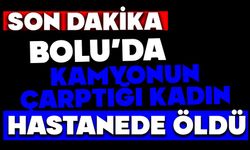 Bolu'da kamyonun çarptığı kadın hastanede öldü