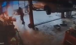 Sobaya benzin döktü, parlayan alevden son anda kurtuldu